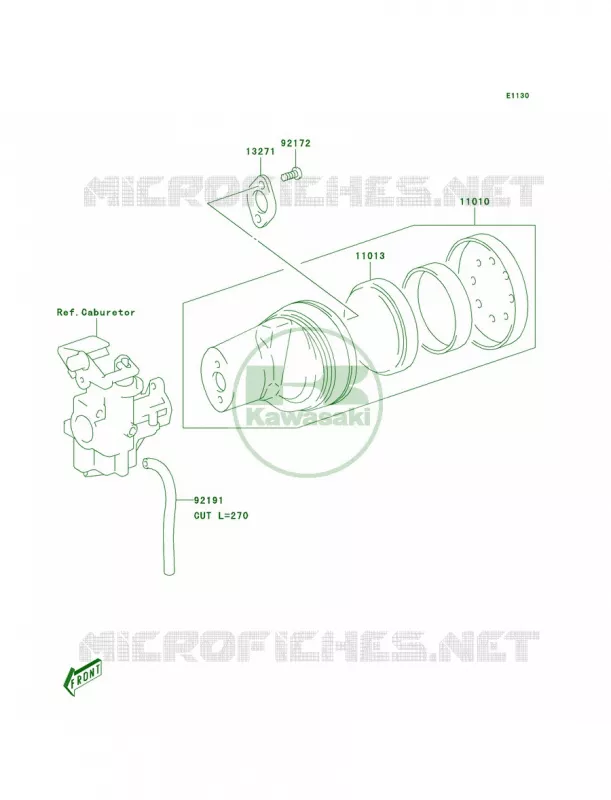 Air Cleaner Kawasaki MOTOS 50 2004 KDX50  KDX50-A2