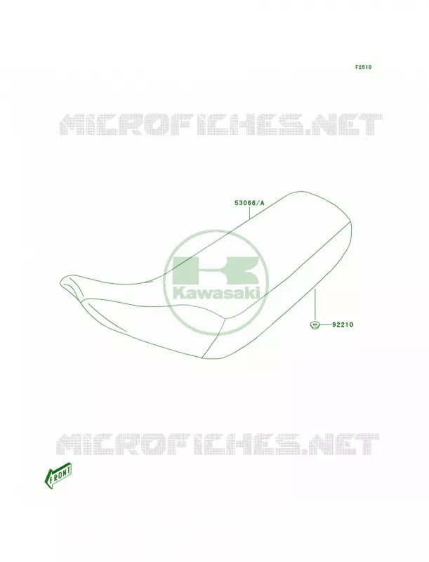 Seat Kawasaki MOTOS 50 2004 KDX50  KDX50-A2