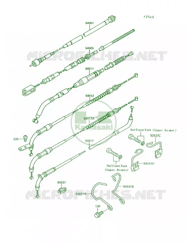 Cables Kawasaki MOTOS 750 1995 Vulcan 750  VN750-A11