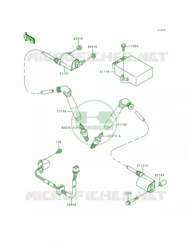 Ignition System Kawasaki MOTOS 800 1995 Vulcan 800  VN800-A1