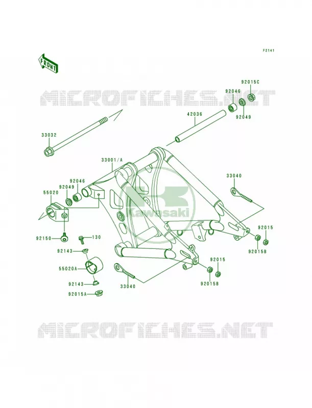 Swingarm Kawasaki MOTOS 800 1995 Vulcan 800  VN800-A1