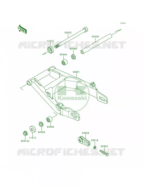 Swingarm Kawasaki MOTOS 500 1994 Vulcan 500  EN500-A5
