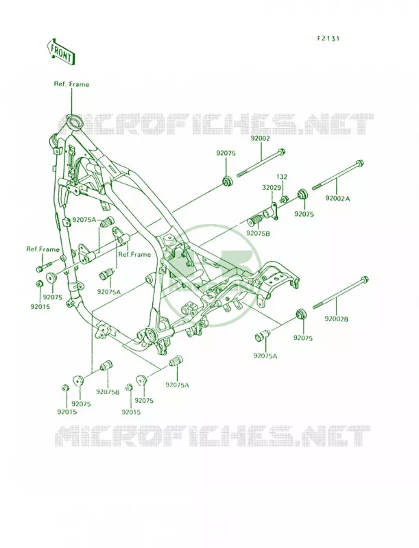 Frame Fittings Kawasaki MOTOS 750 1994 Vulcan 750  VN750-A10