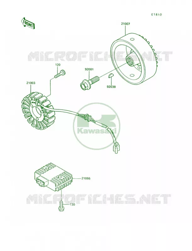 Generator Kawasaki MOTOS 750 1994 Vulcan 750  VN750-A10