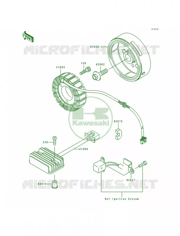 Generator Kawasaki MOTOS 250 1993 Eliminator 250  EL250-E3