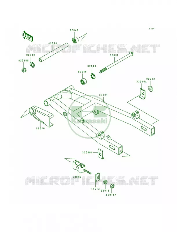 Swingarm Kawasaki MOTOS 250 1993 Eliminator 250  EL250-E3