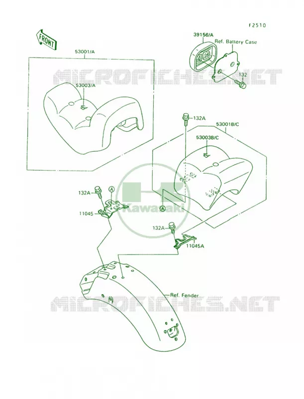 Seat Kawasaki MOTOS 1500 1993 Vulcan 88  VN1500-A7