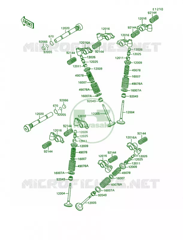 Valves Kawasaki MOTOS 1500 1993 Vulcan 88  VN1500-A7