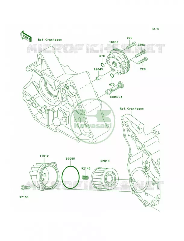 Oil Pump Kawasaki MOTOS 110 2004 KLX110  KLX110-A3