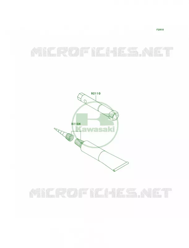 Owner's Tools Kawasaki MOTOS 110 2004 KLX110  KLX110-A3