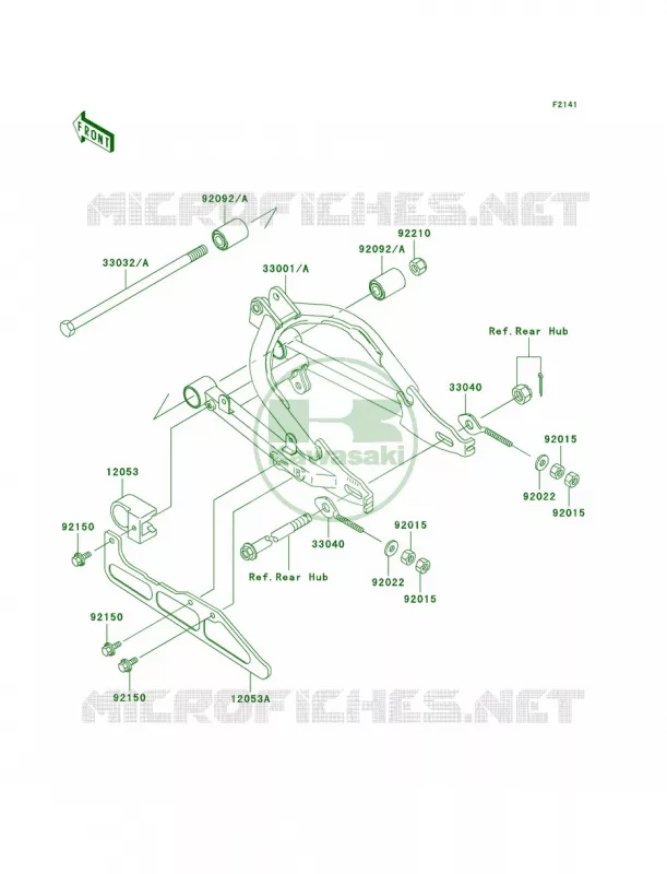 Swingarm Kawasaki MOTOS 110 2004 KLX110  KLX110-A3