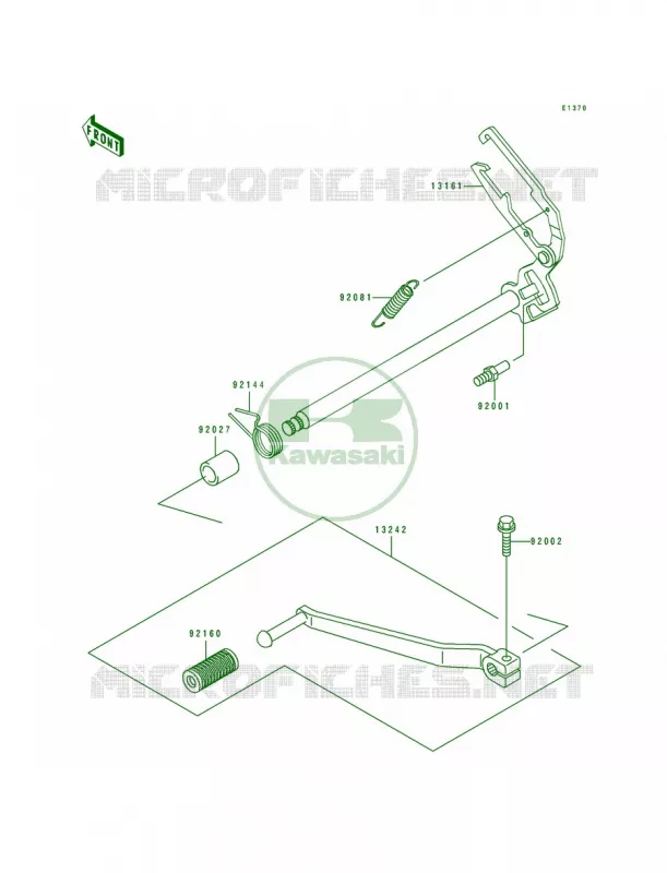 Gear Change Mechanism Kawasaki MOTOS 250 1992 Eliminator 250  EL250-E2