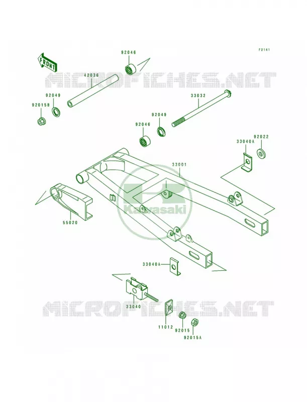 Swingarm Kawasaki MOTOS 250 1992 Eliminator 250  EL250-E2