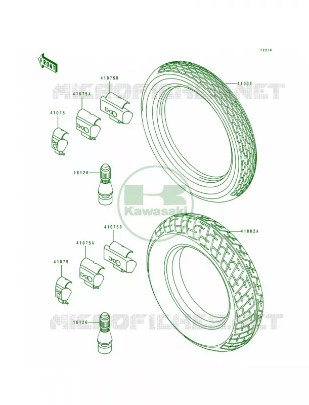 Tires Kawasaki MOTOS 250 1992 Eliminator 250  EL250-E2
