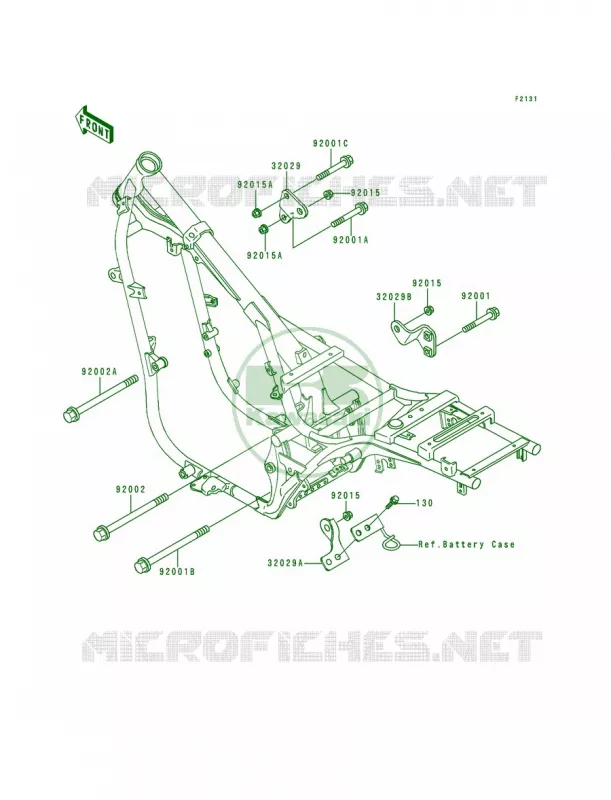 Frame Fittings Kawasaki MOTOS 500 1992 Vulcan 500  EN500-A3