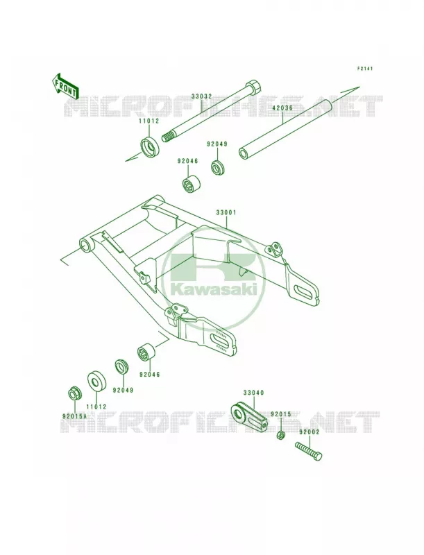 Swingarm Kawasaki MOTOS 500 1992 Vulcan 500  EN500-A3