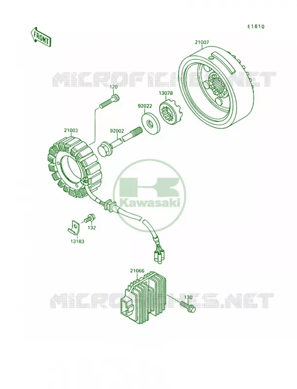 Generator Kawasaki MOTOS 1500 1992 Vulcan 88  VN1500-A6