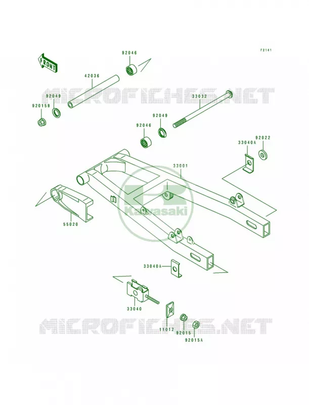 Swingarm Kawasaki MOTOS 250 1991 Eliminator 250  EL250-E1