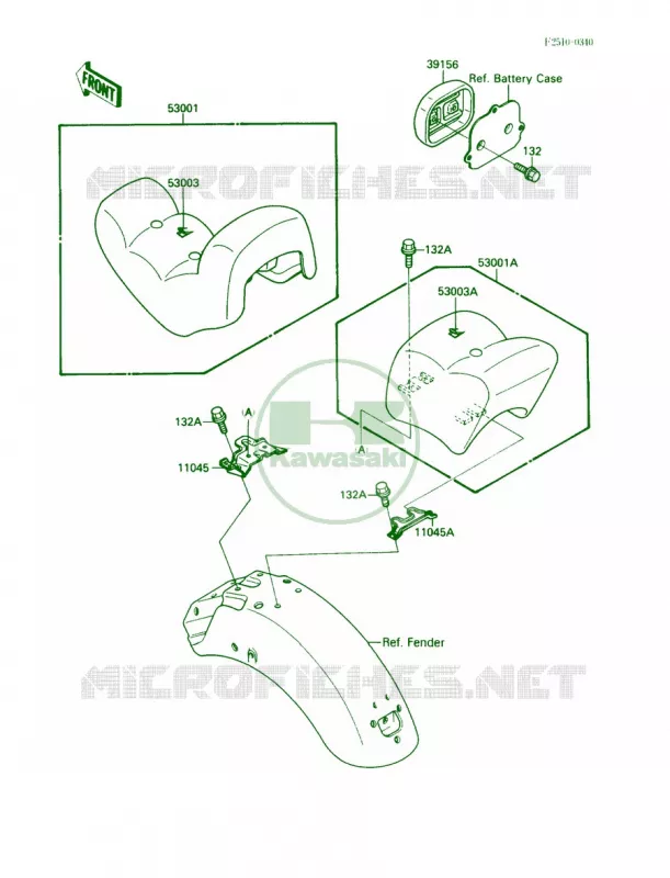 Seat Kawasaki MOTOS 1500 1990 Vulcan 88  VN1500-A4