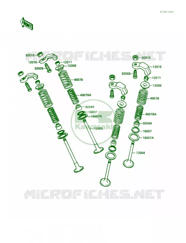 Valves Kawasaki MOTOS 250 1988 Eliminator 250  EL250-B2