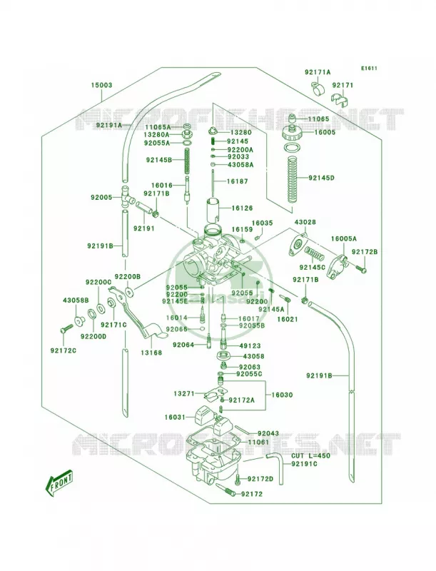 Carburetor Kawasaki MOTOS 125 2004 KLX125L  KLX125-B2