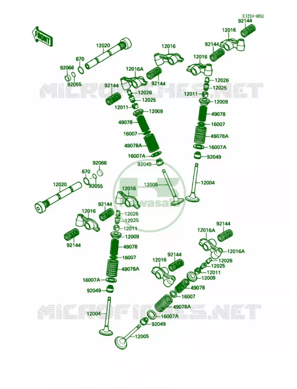 Valve Kawasaki MOTOS 1500 1988 Vulcan 88  VN1500-A2