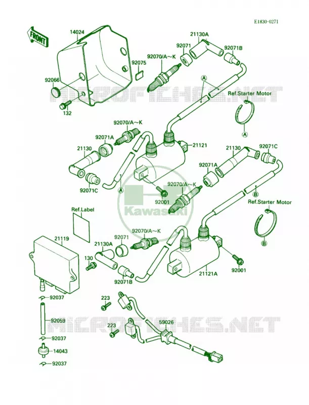 Ignition System Kawasaki MOTOS 1500 1988 Vulcan 88 SE  VN1500-B2