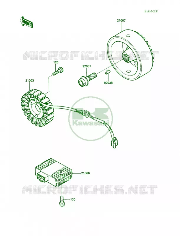 Generator Kawasaki MOTOS 750 1988 Vulcan 750  VN750-A4