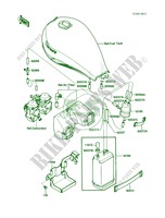 Fuel Evaporative System pour Kawasaki 454 LTD 1987