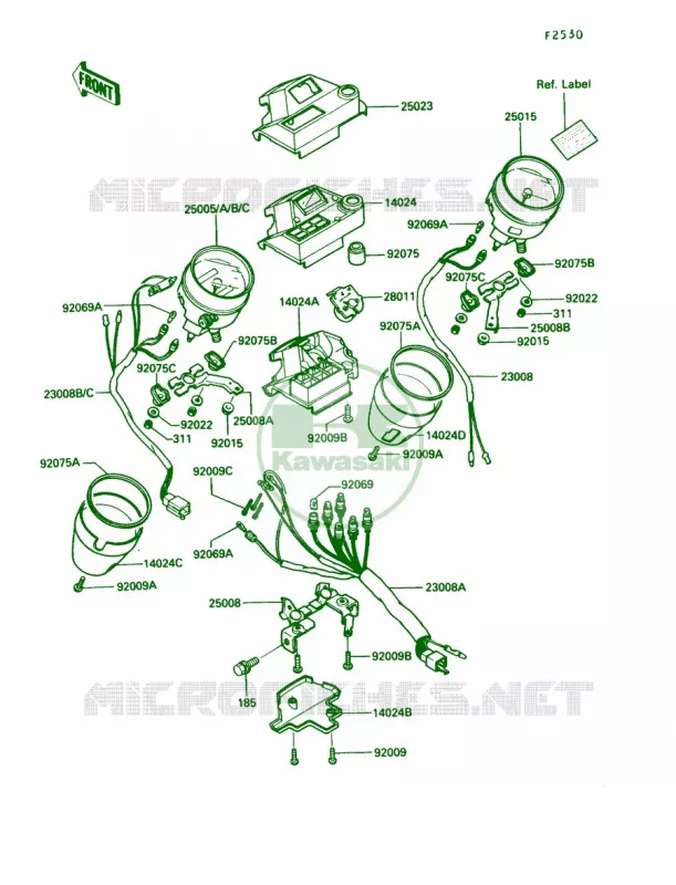 Meters Kawasaki MOTOS 450 1987 454 LTD  EN450-A3