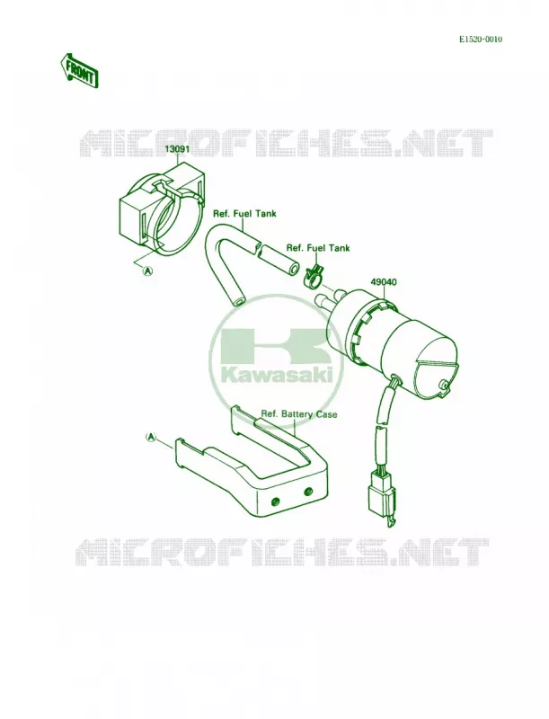 Fuel Pump Kawasaki MOTOS 1500 1987 Vulcan 88  VN1500-A1