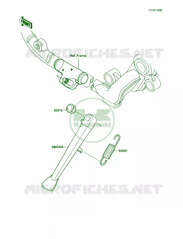 Stand Kawasaki MOTOS 1500 1987 Vulcan 88  VN1500-A1