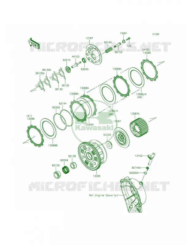 Clutch Kawasaki MOTOS 1000 2015 Ninja ZX-10R  ZX1000JFF