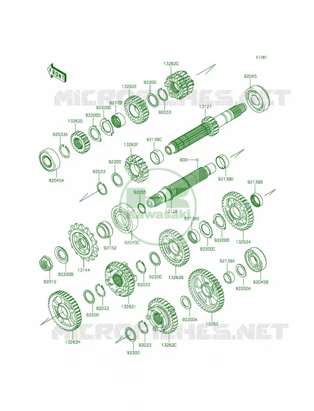 Transmission Kawasaki MOTOS 1000 2015 Ninja ZX-10R 30th Anniversary  ZX1000JFFA
