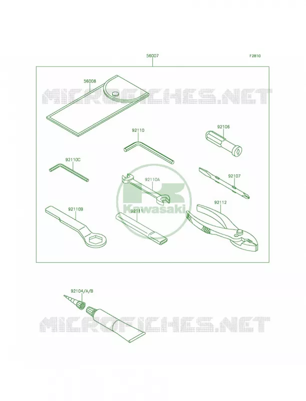 Owner's Tools Kawasaki MOTOS 1000 2015 Ninja ZX-10R ABS  ZX1000KFF
