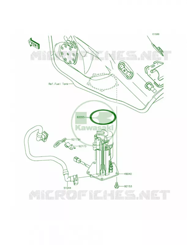 Fuel Pump Kawasaki MOTOS 1000 2015 Ninja ZX-10R ABS 30th Anniversary  ZX1000KFFA