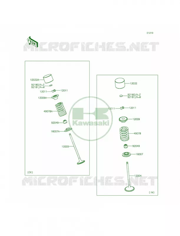 Valves Kawasaki MOTOS 636 2015 Ninja ZX-6R  ZX636FFF