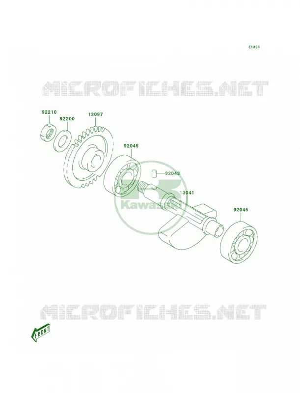 Balancer Kawasaki MOTOS 400 2004 KLX400R  KLX400-B2