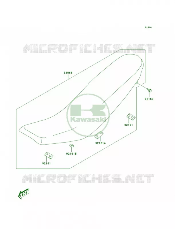Seat Kawasaki MOTOS 400 2004 KLX400R  KLX400-B2
