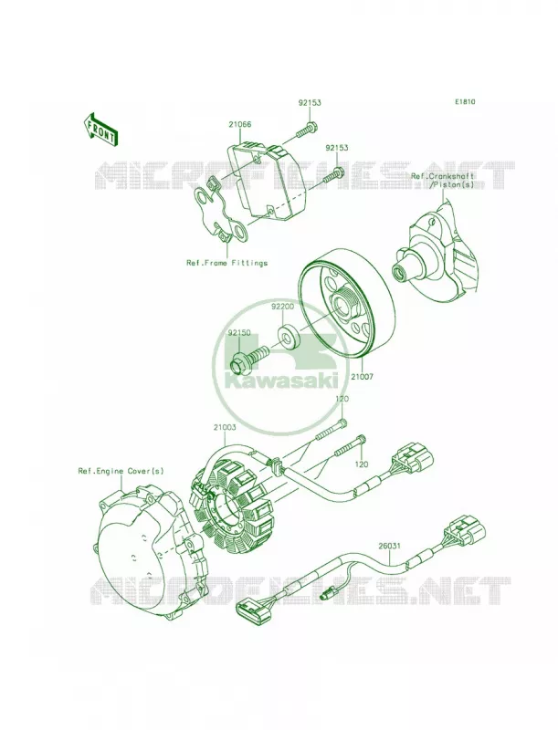 Generator Kawasaki MOTOS 1400 2015 Ninja ZX-14R ABS 30th Anniversary  ZX1400FFFB