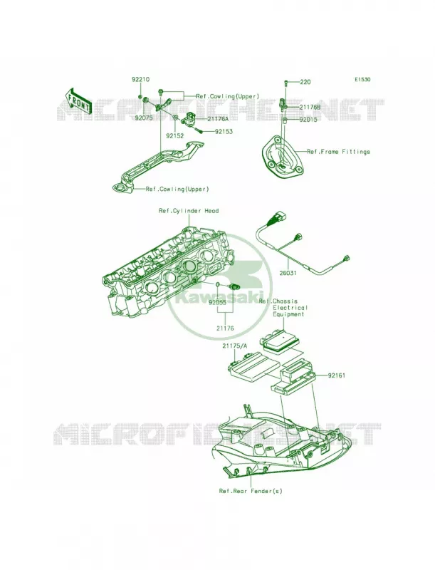 Fuel Injection Kawasaki MOTOS 1400 2015 Ninja ZX-14R ABS  ZX1400FFFA