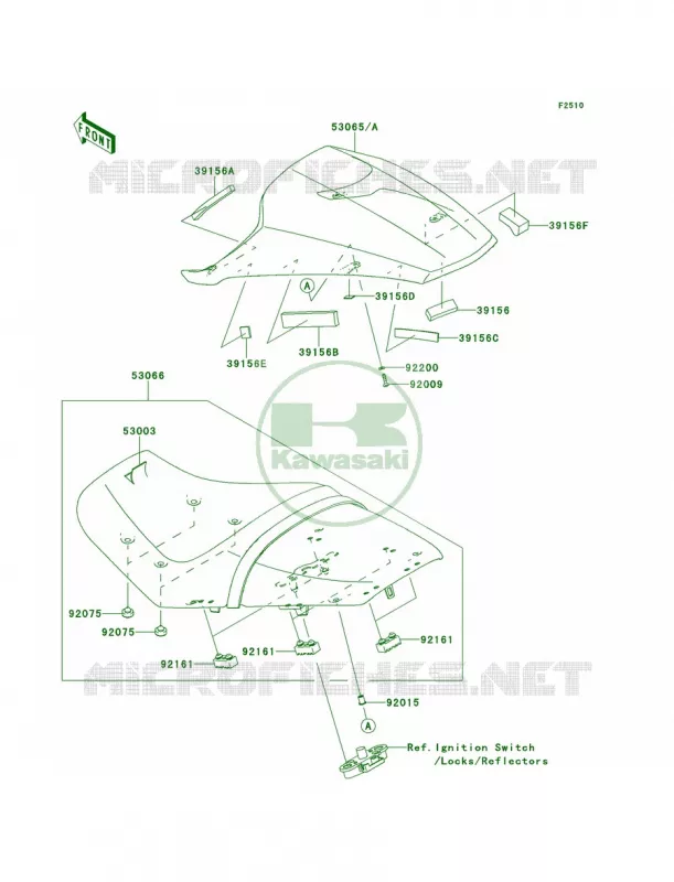 Seat Kawasaki MOTOS 1400 2014 Ninja ZX-14R  ZX1400EEFA