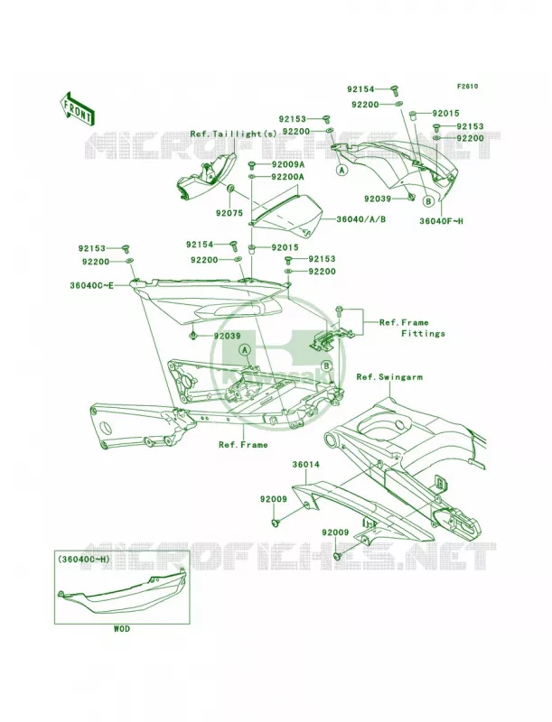 Side CoversChain Cover Kawasaki MOTOS 1400 2014 Ninja ZX-14R  ZX1400EEFA