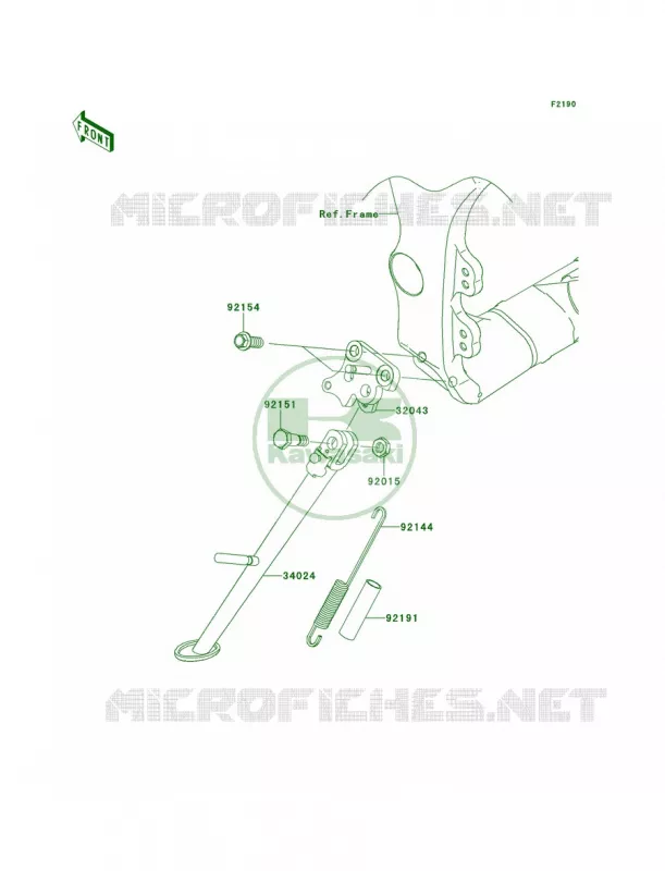 Stands Kawasaki MOTOS 1000 2014 Ninja ZX-10R ABS  ZX1000KEF