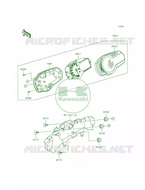 Meters Kawasaki MOTOS 636 2014 Ninja ZX-6R  ZX636EEF
