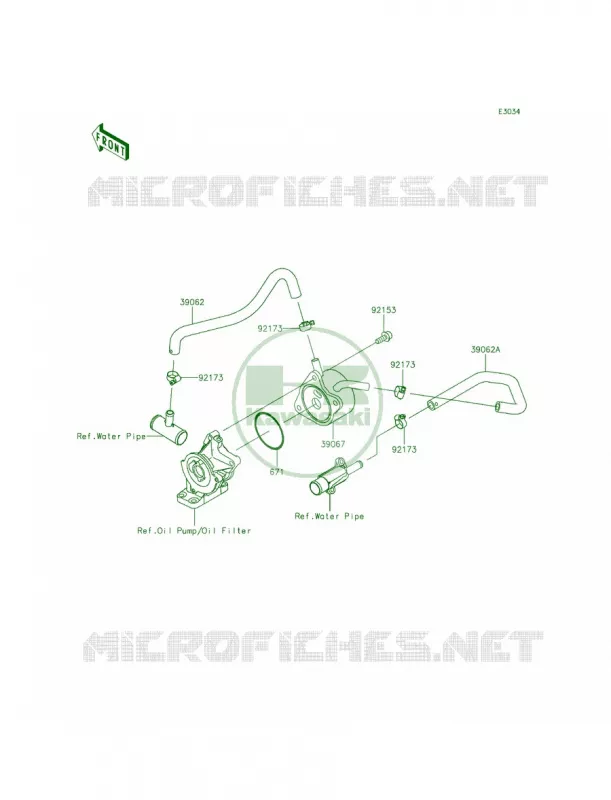 Oil Cooler Kawasaki MOTOS 636 2014 Ninja ZX-6R  ZX636EEF