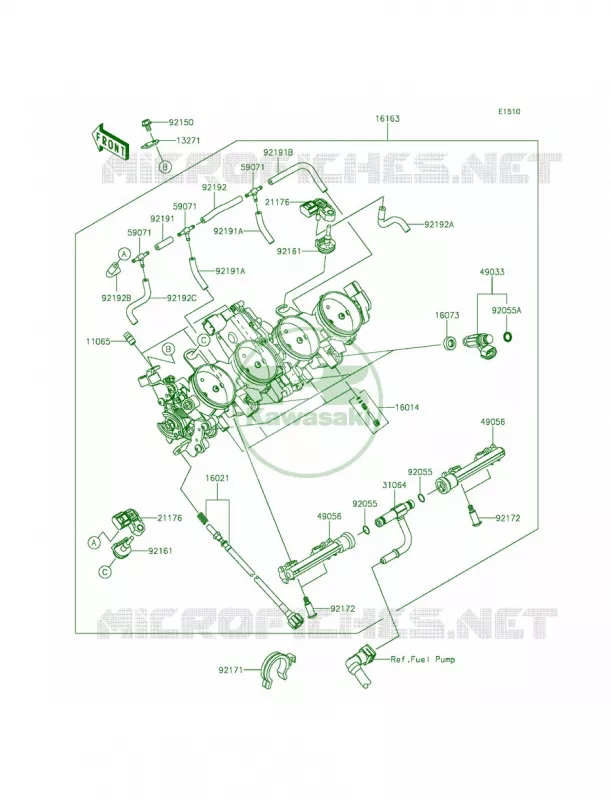 ThrottleCNUS Kawasaki MOTOS 636 2014 Ninja ZX-6R ABS  ZX636FEF
