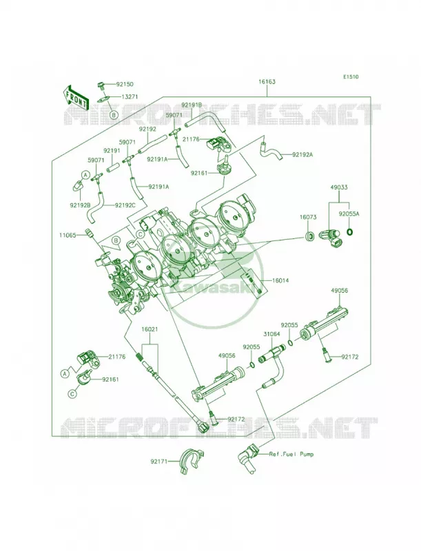 ThrottleCNUS Kawasaki MOTOS 636 2014 Ninja ZX-6R ABS  ZX636FEF