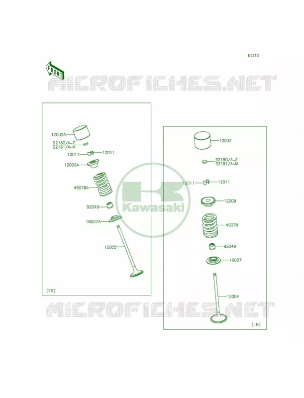 Valves Kawasaki MOTOS 636 2014 Ninja ZX-6R ABS  ZX636FEF