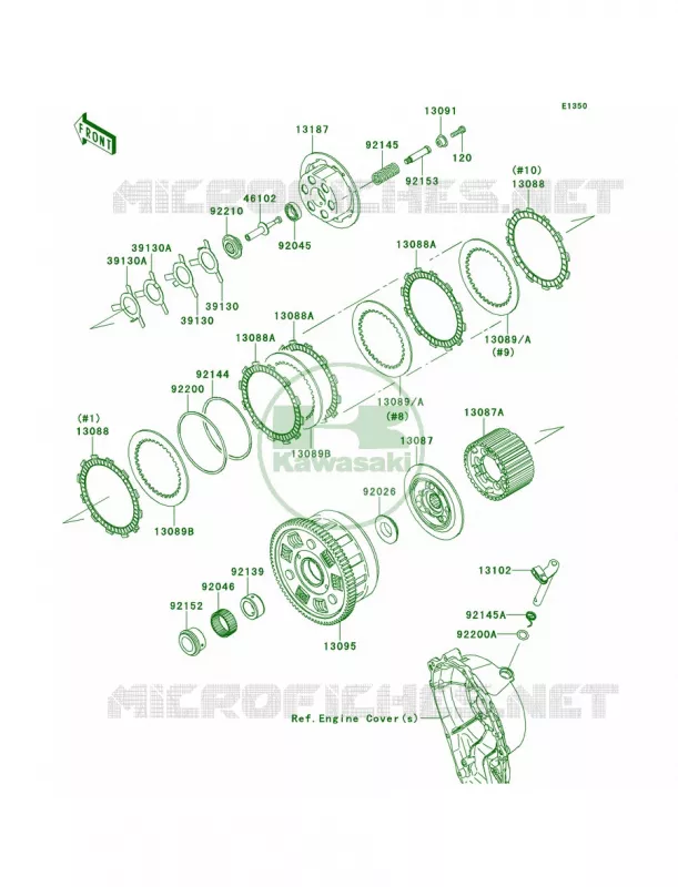 Clutch Kawasaki MOTOS 1000 2013 Ninja ZX-10R  ZX1000JDF